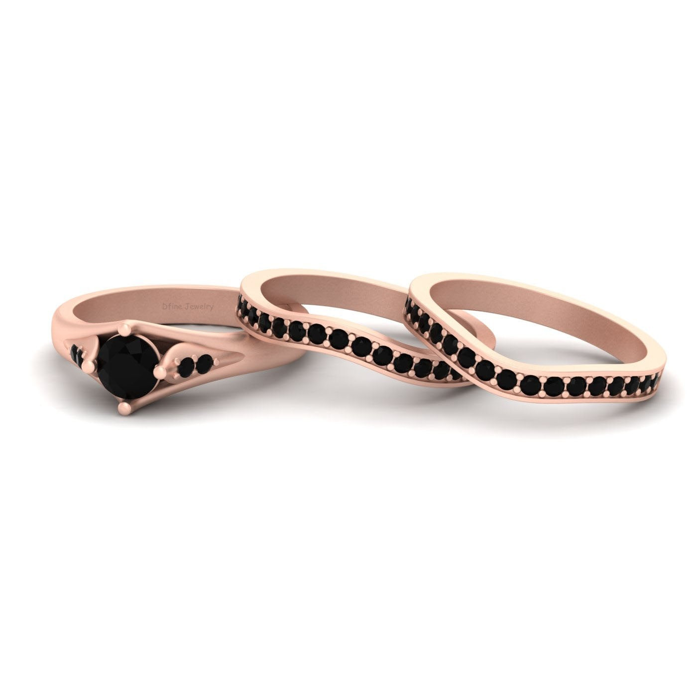 ROSE GOLD BRIDAL WEDDING SETS