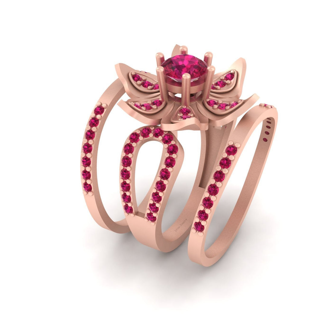 ART NOUVEAU ENGAGEMENT RING BANDS