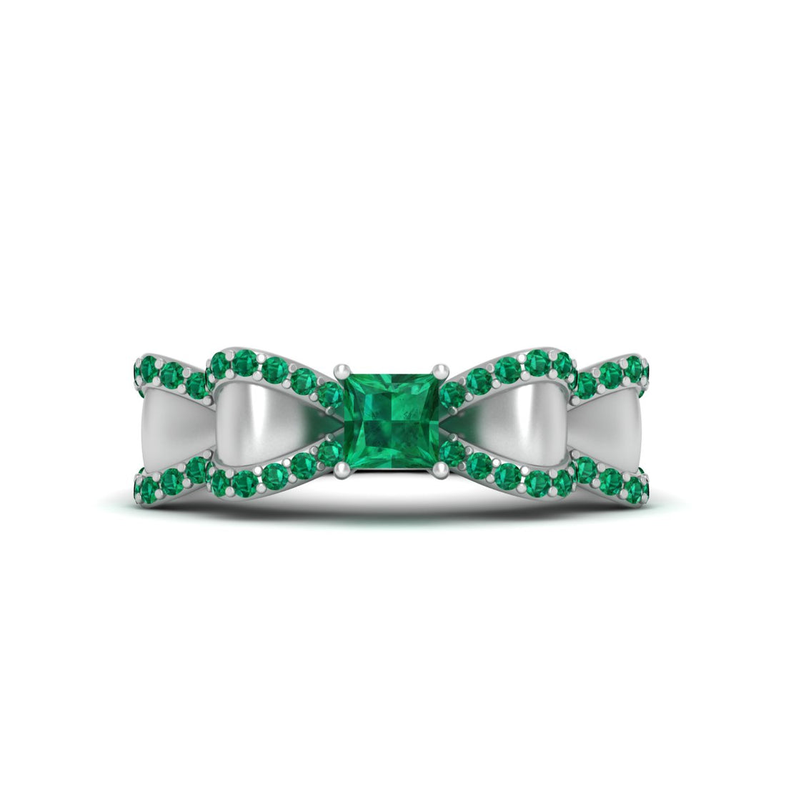 BOW RIBBON RING SILVER
