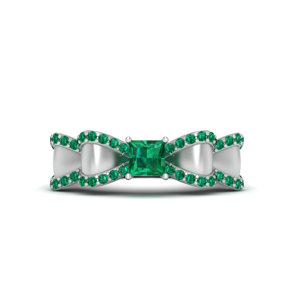 BOW RIBBON RING SILVER