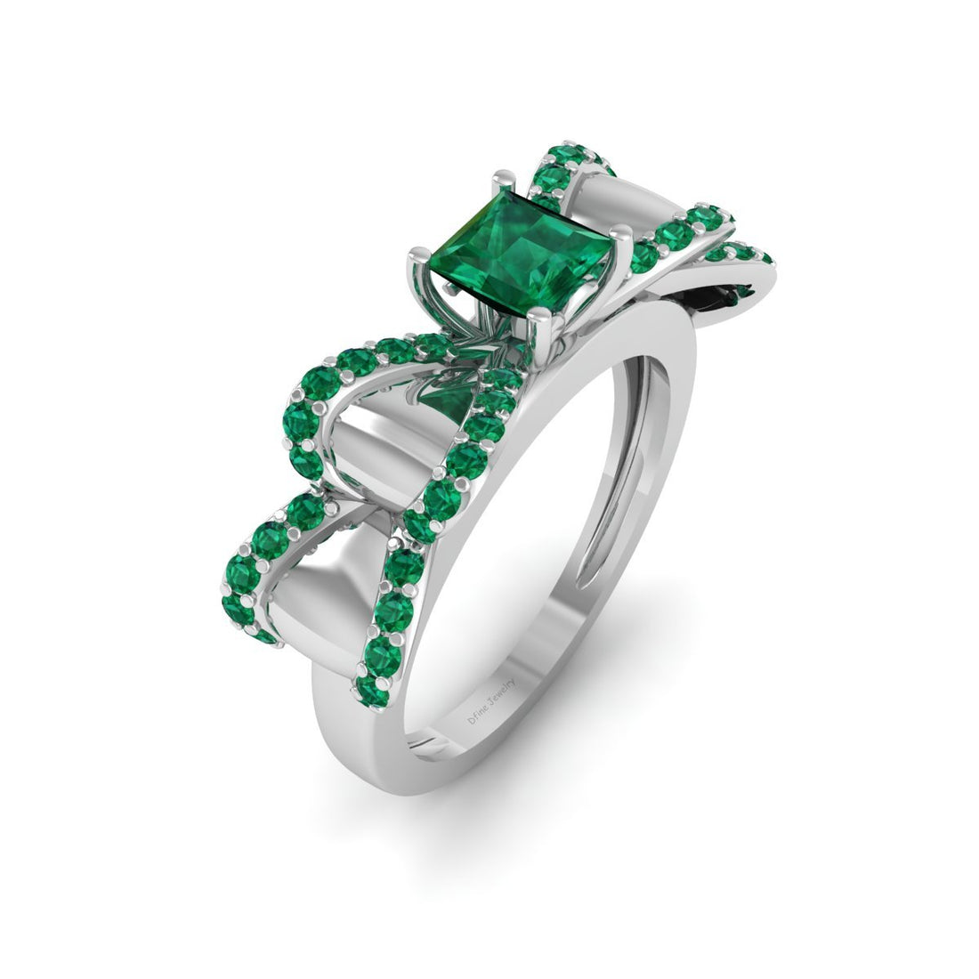 BOW RIBBON RING SILVER