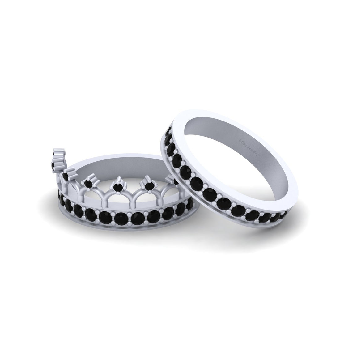 BLACK DIAMOND TIARA BRIDAL SET