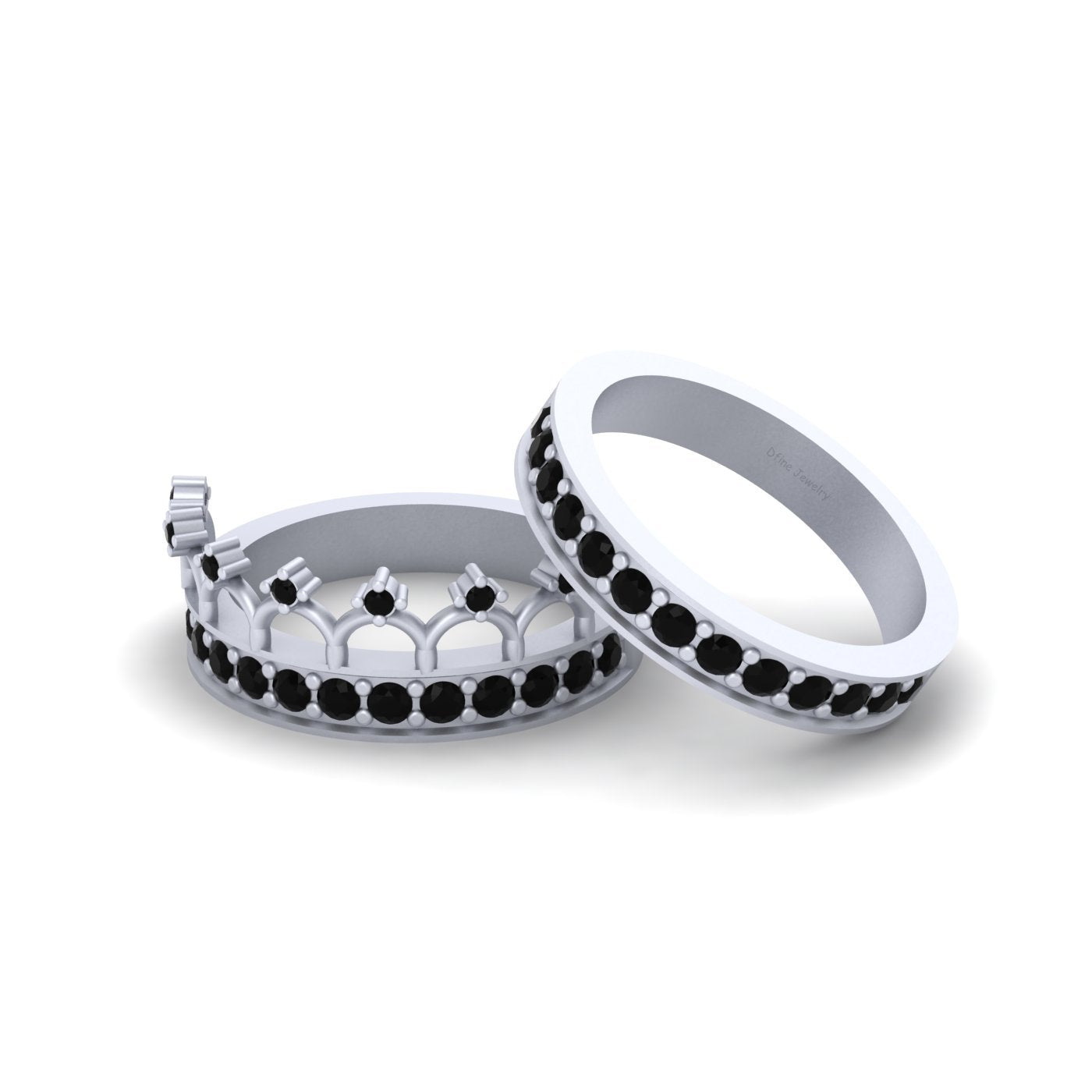 BLACK DIAMOND TIARA BRIDAL SET