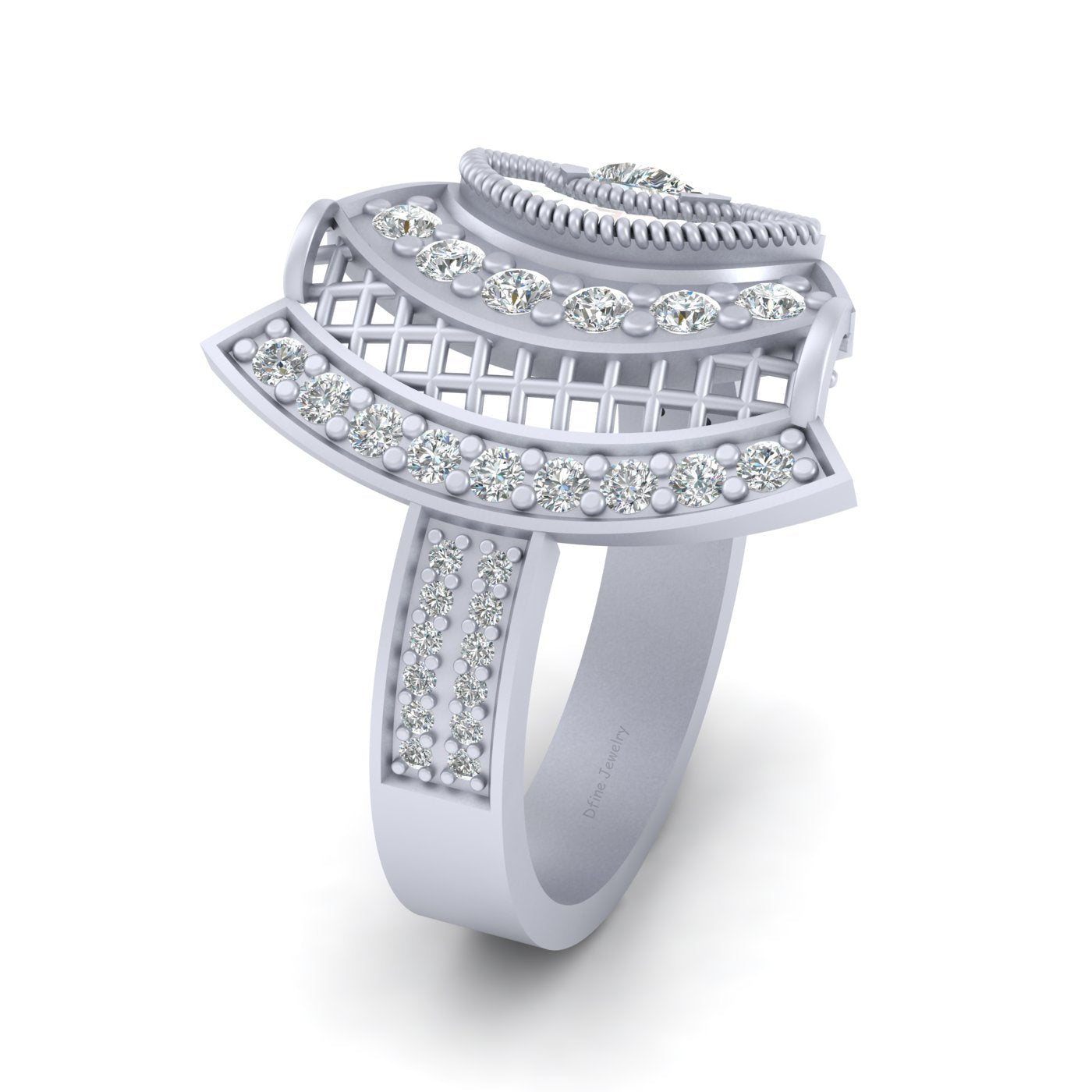 COCKTAIL DIAMOND ENGAGEMENT RING