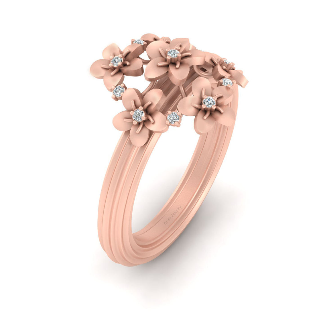 CLUSTER FLOWER ENGAGEMENT RING