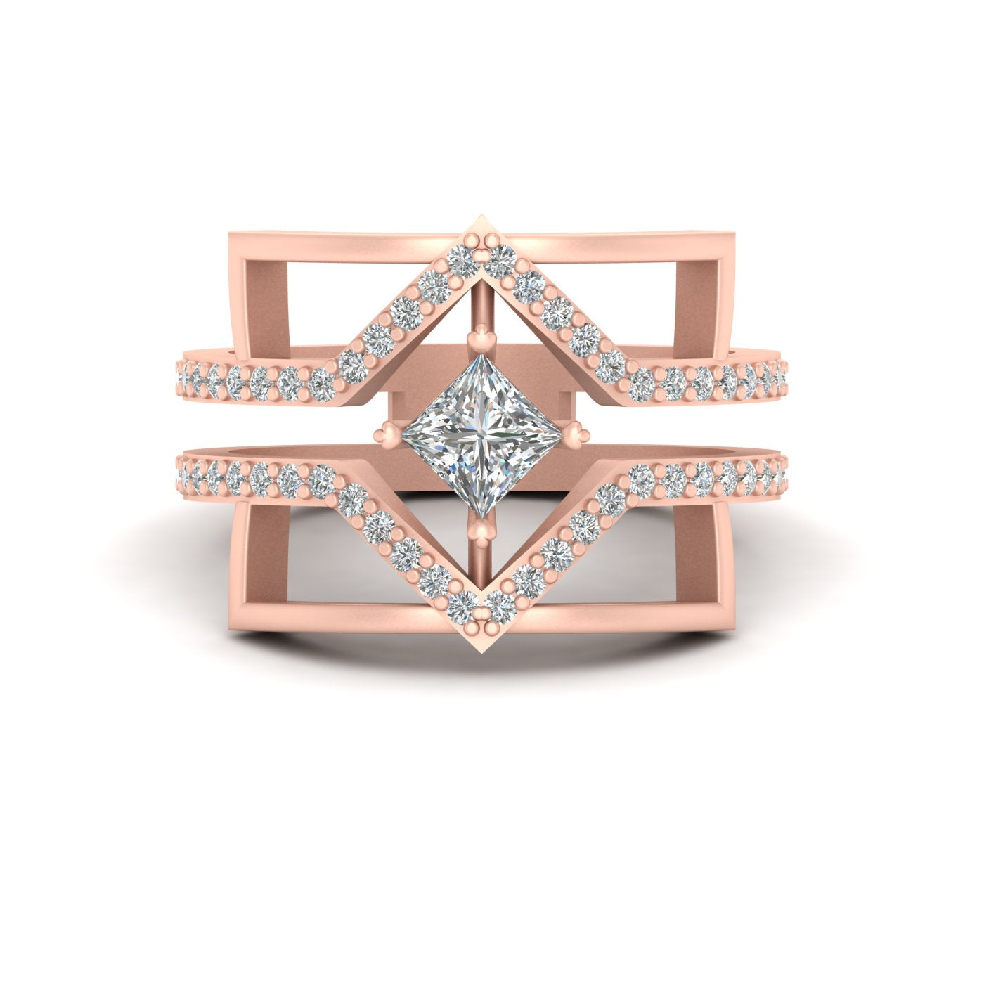 PRINCESS CUT DIAMOND ENGAGEMENT RING