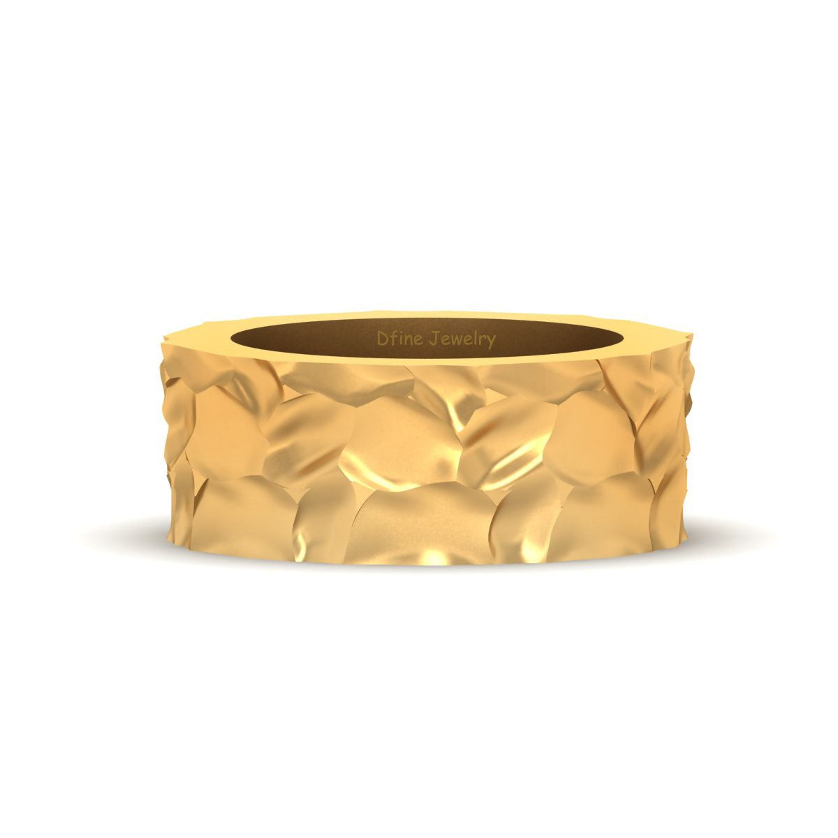 TEXTURED WEDDING BAND FOR MEN
