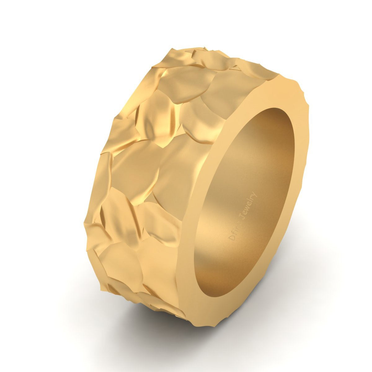 TEXTURED WEDDING BAND FOR MEN