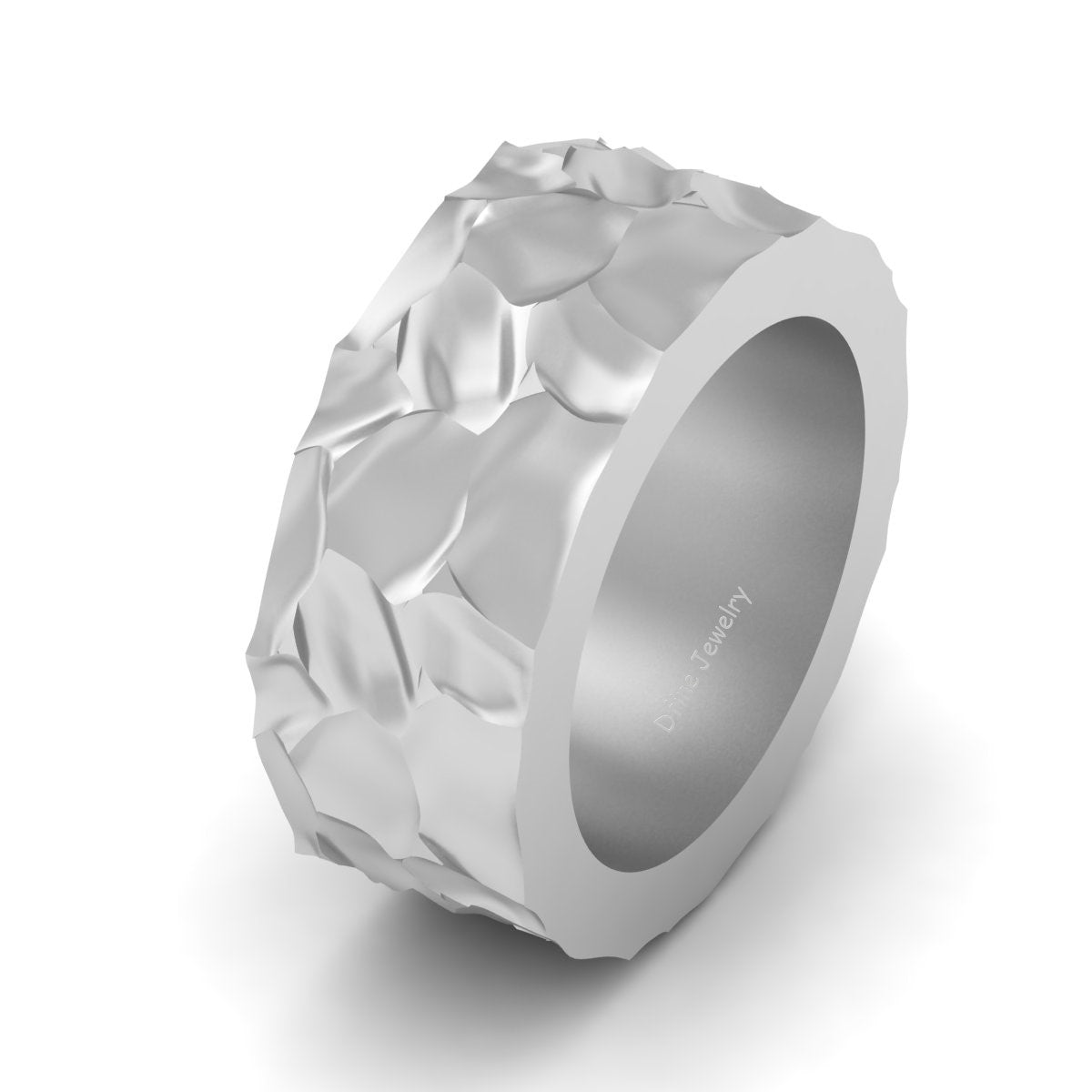 TEXTURED WEDDING BAND FOR MEN