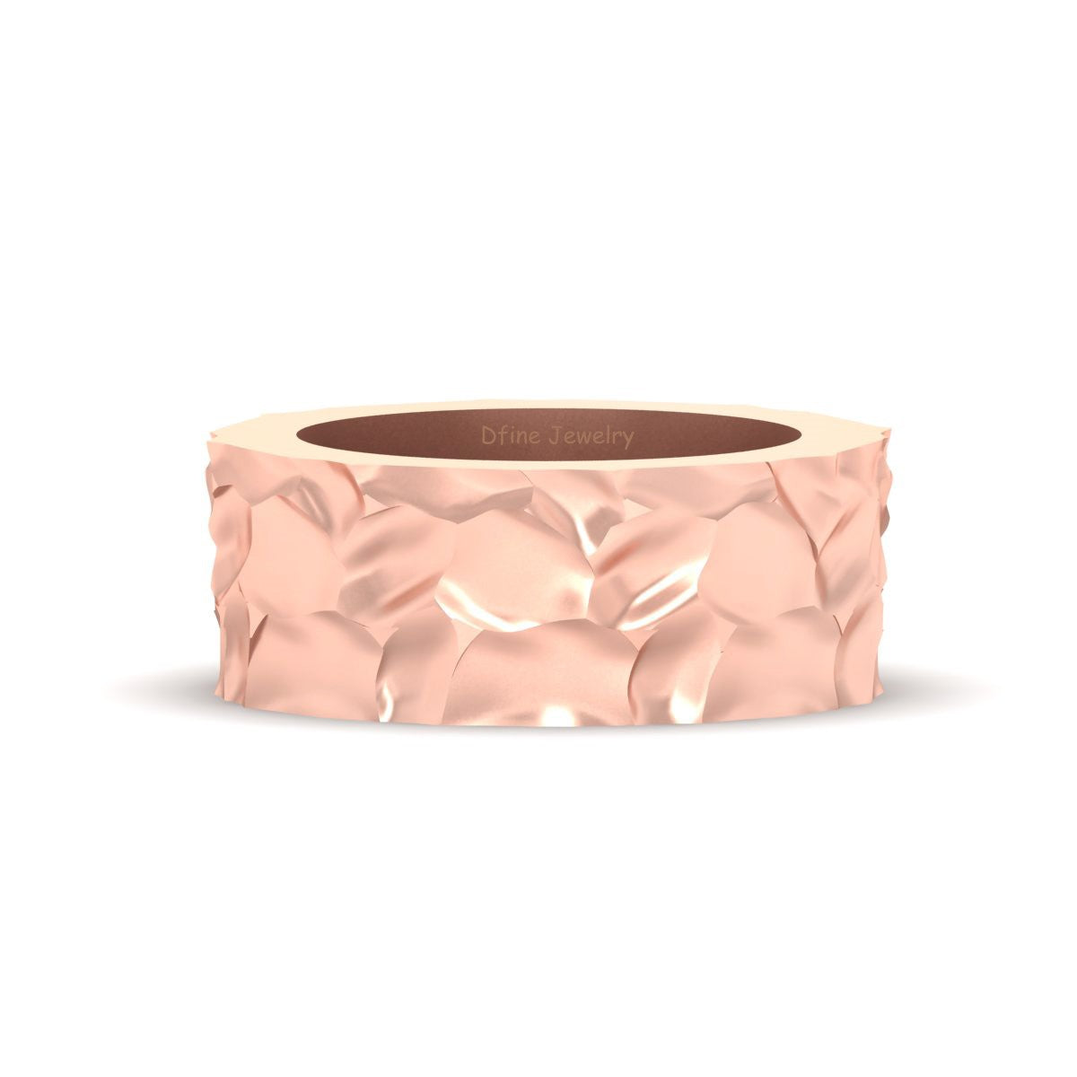 TEXTURED WEDDING BAND FOR MEN