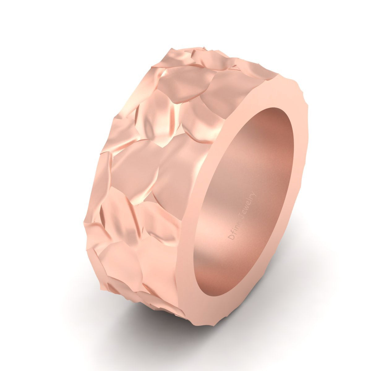 TEXTURED WEDDING BAND FOR MEN