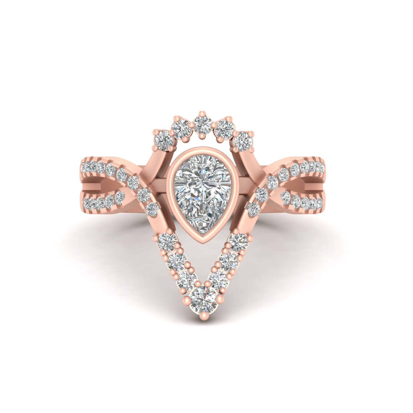 PEAR CUT DIAMOND ENGAGEMENT RING