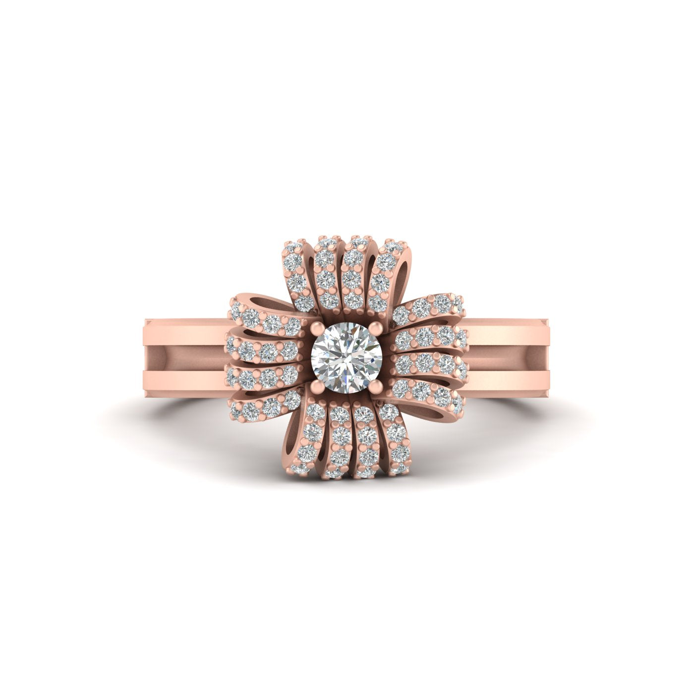 SPARKLING BOW ENGAGEMENT RING