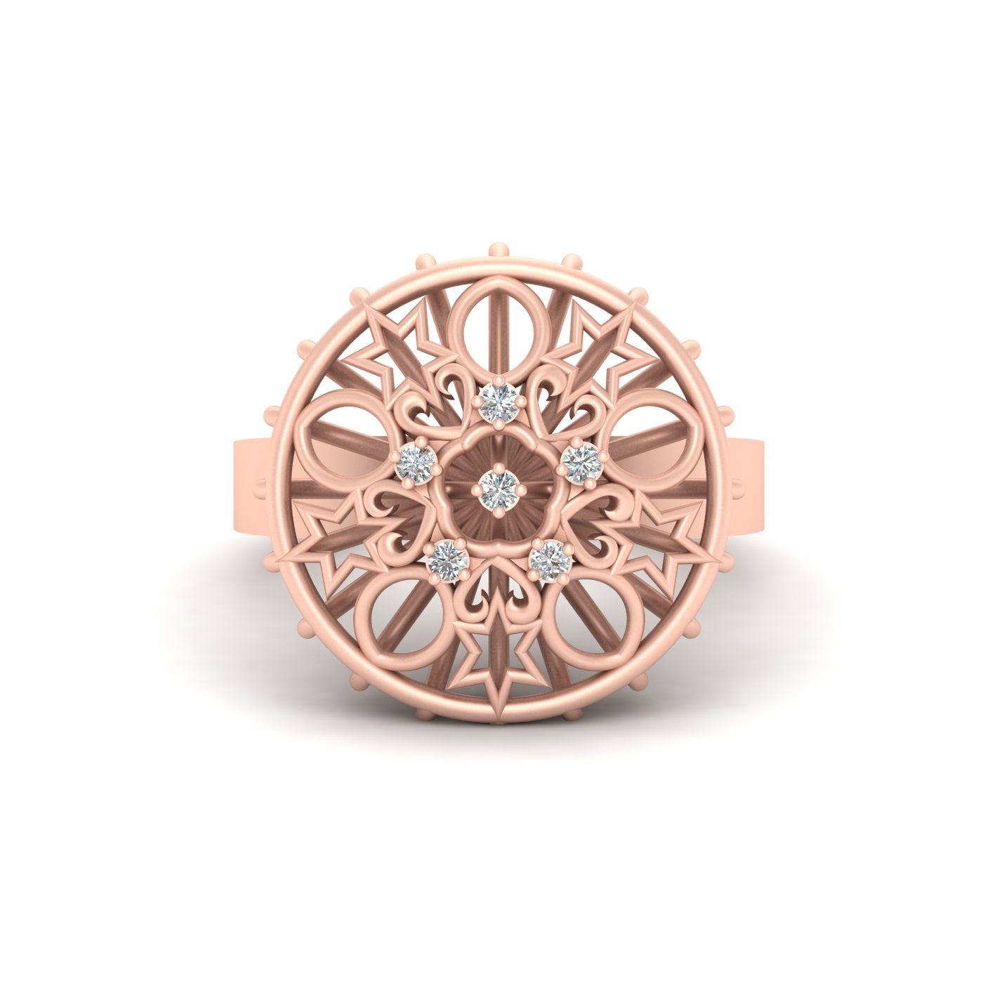STAR AND HEART ENGAGEMENT RING