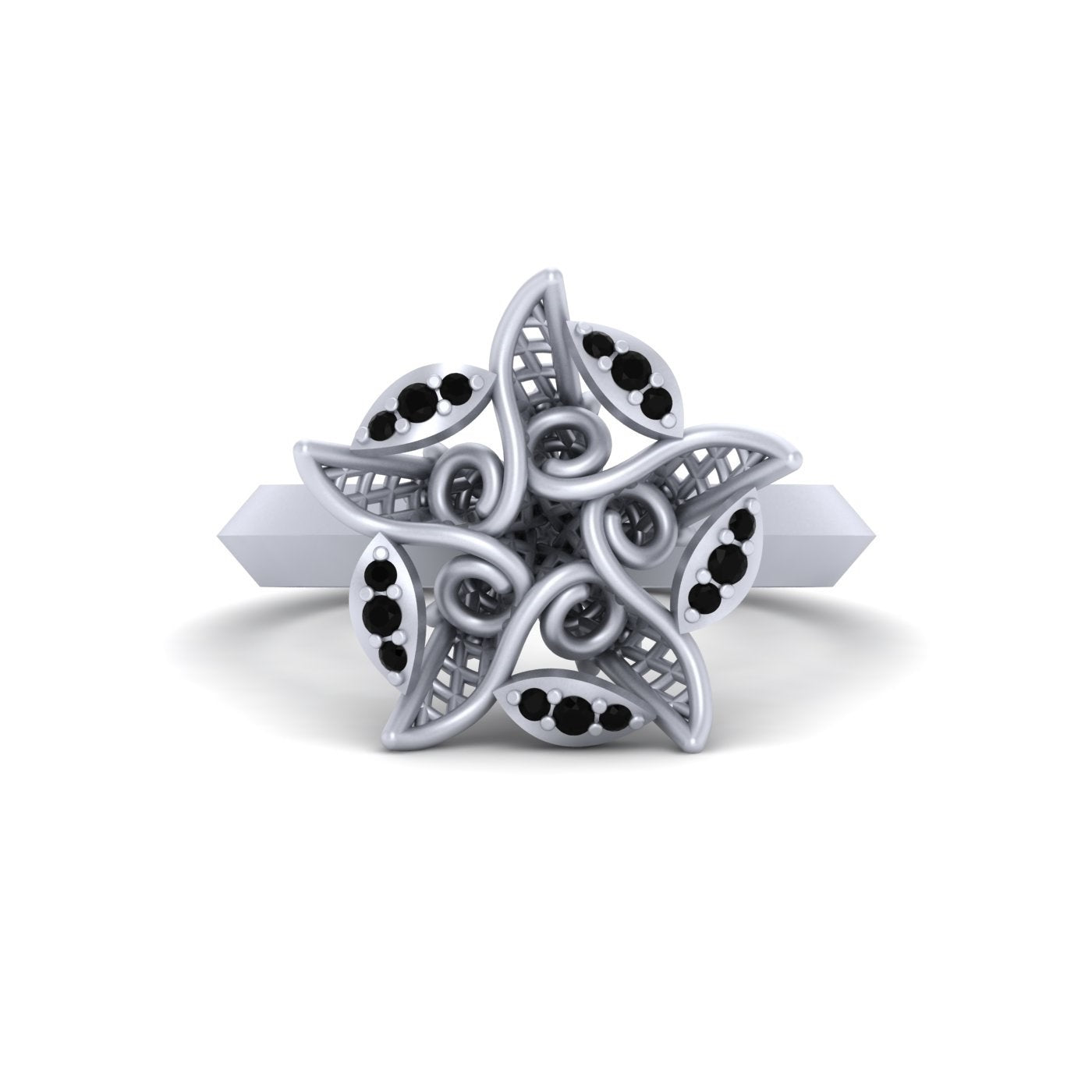 STERLING SILVER STARFISH RING