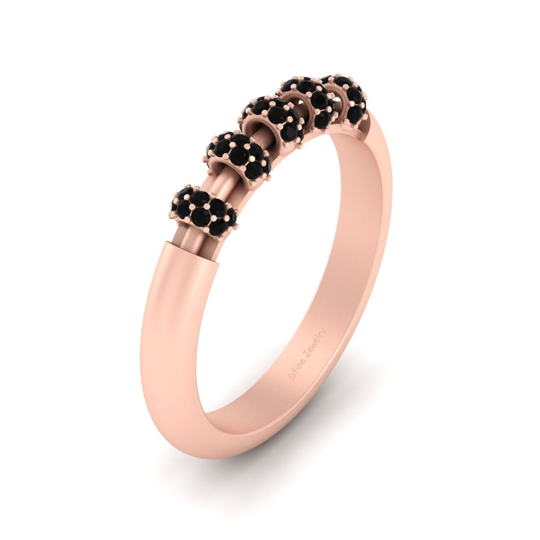 BLACK DIAMOND PROMISE RING FOR WOMEN