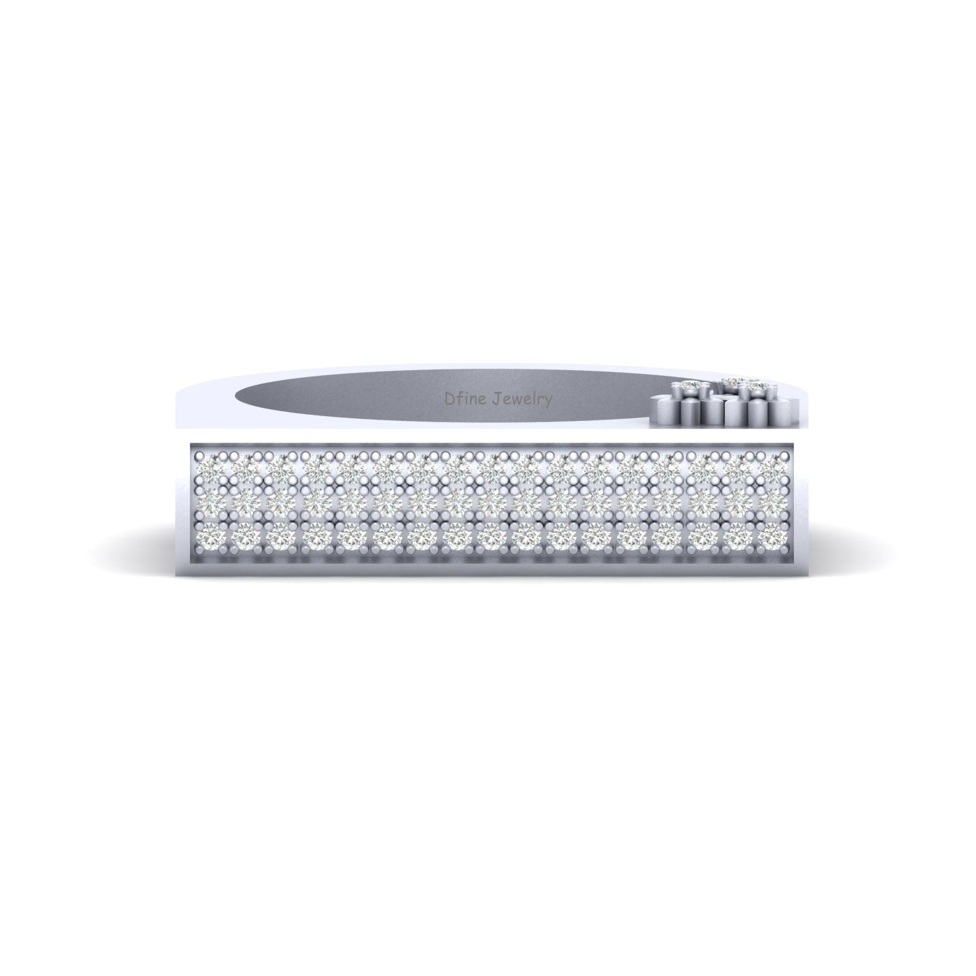 U SHAPED DIAMOND RING