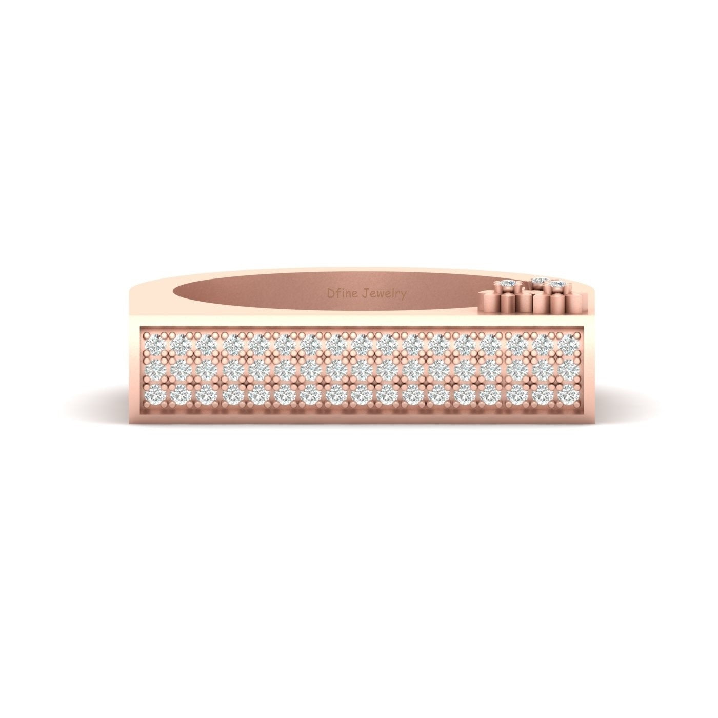 U SHAPED DIAMOND RING