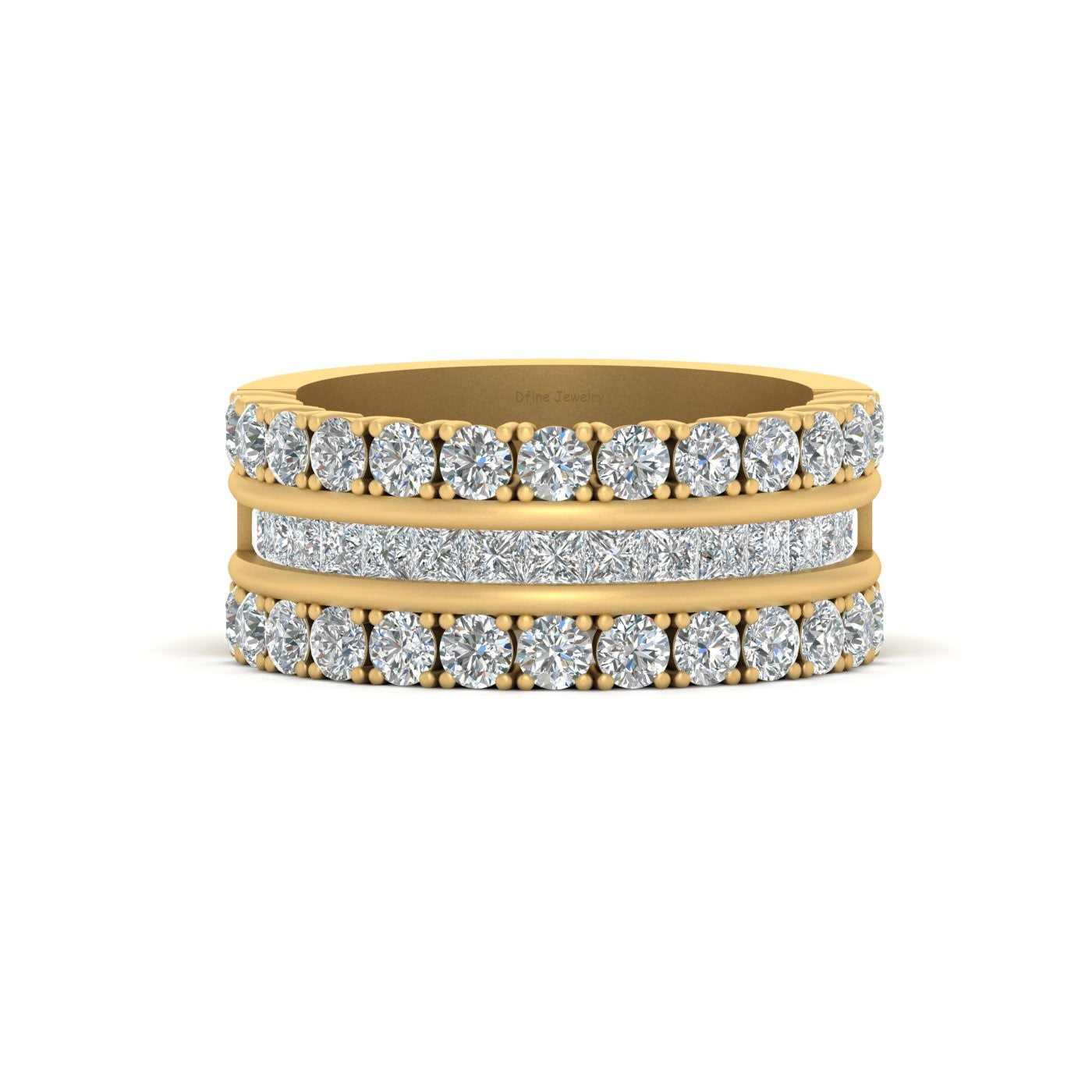 DIAMOND WEDDING BAND IN GOLD