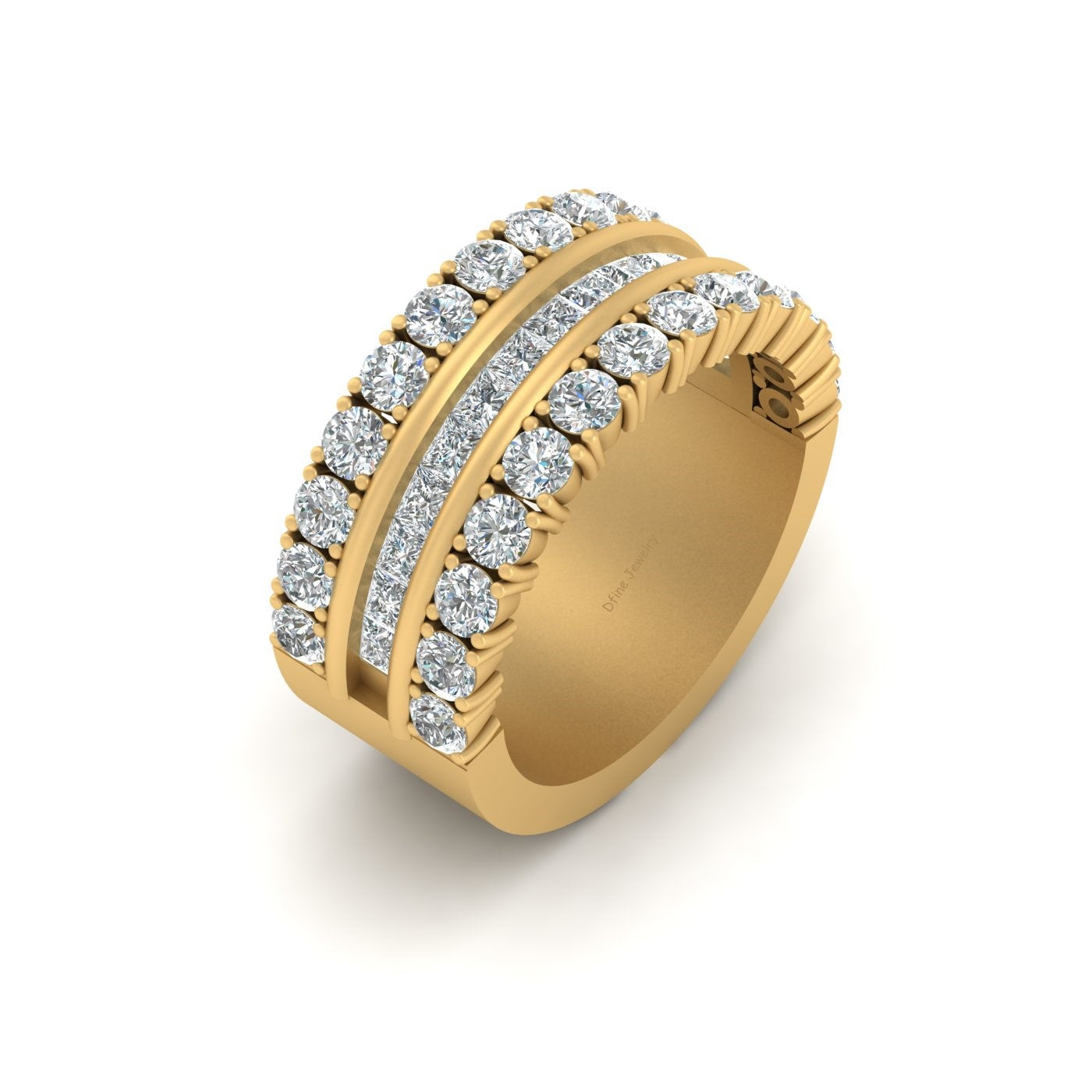 DIAMOND WEDDING BAND IN GOLD