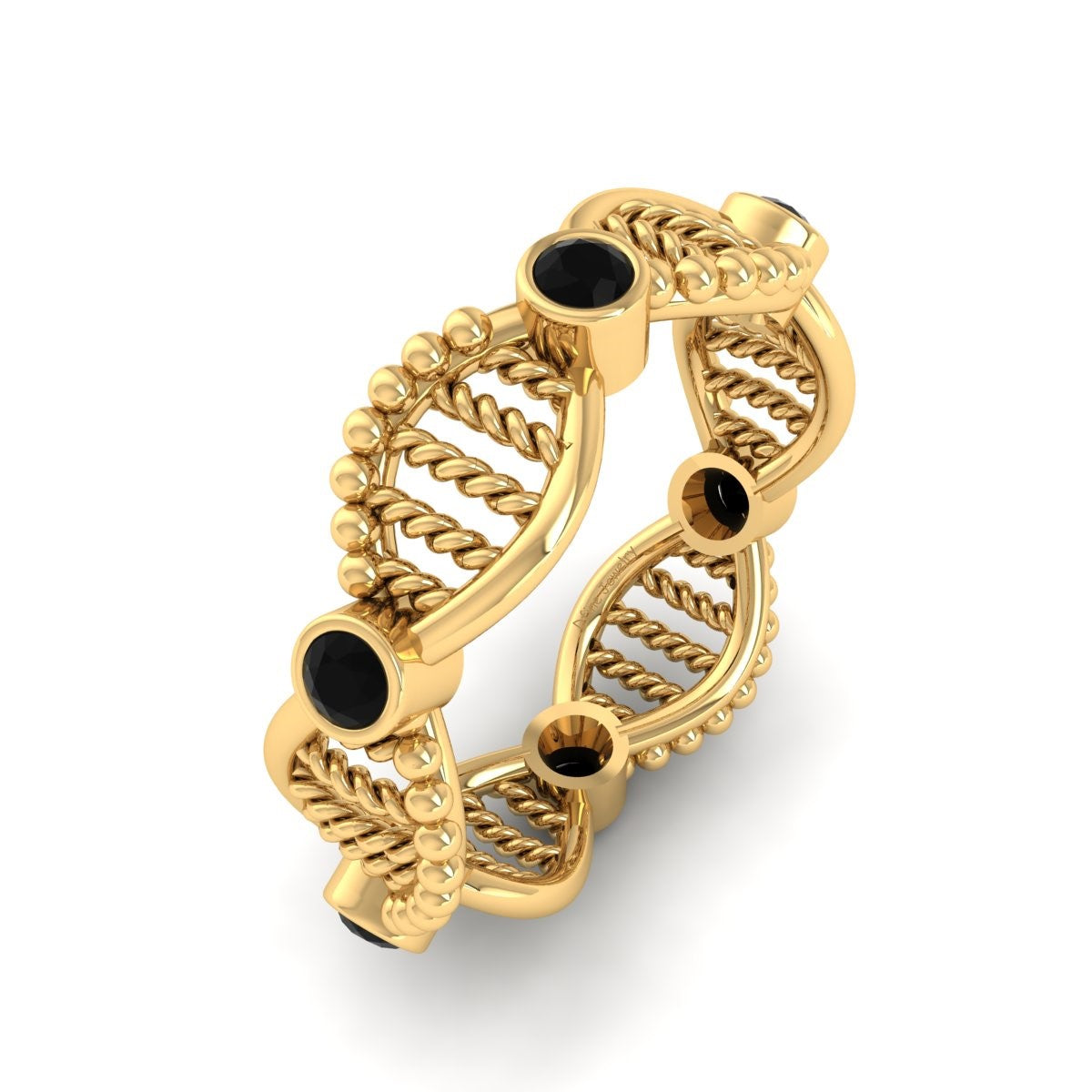 SILVER DNA WEDDING RING