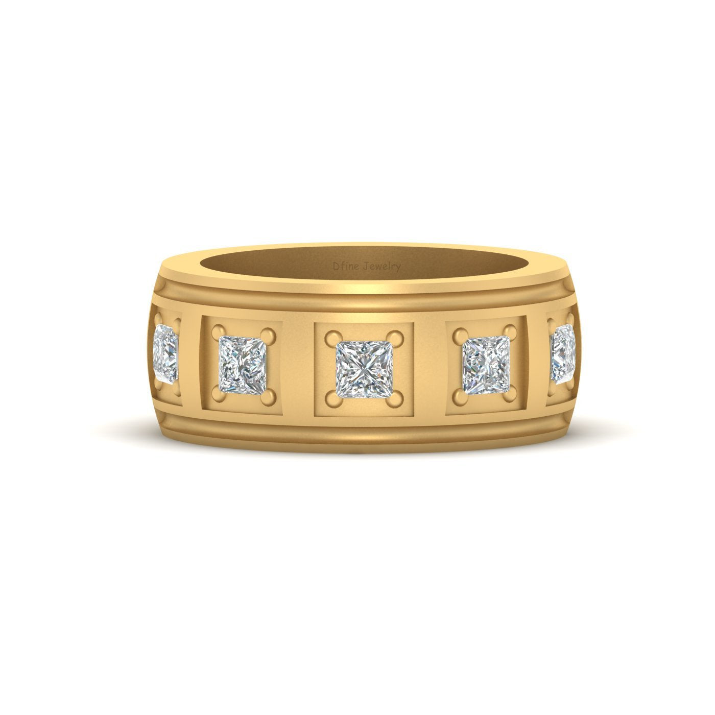 5 STONE DIAMOND WEDDING BAND