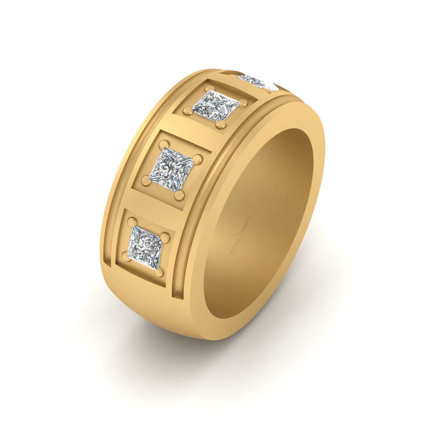 5 STONE DIAMOND WEDDING BAND