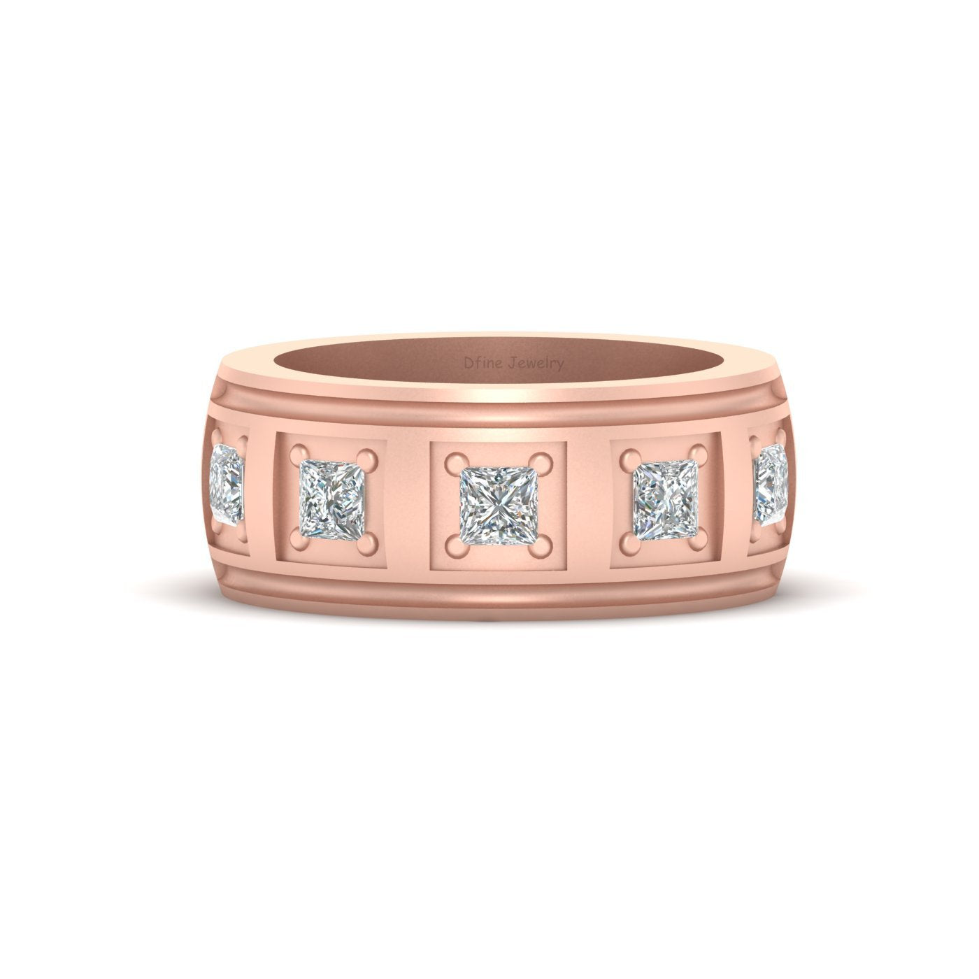 5 STONE DIAMOND WEDDING BAND