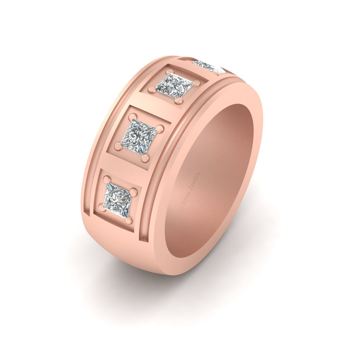 5 STONE DIAMOND WEDDING BAND