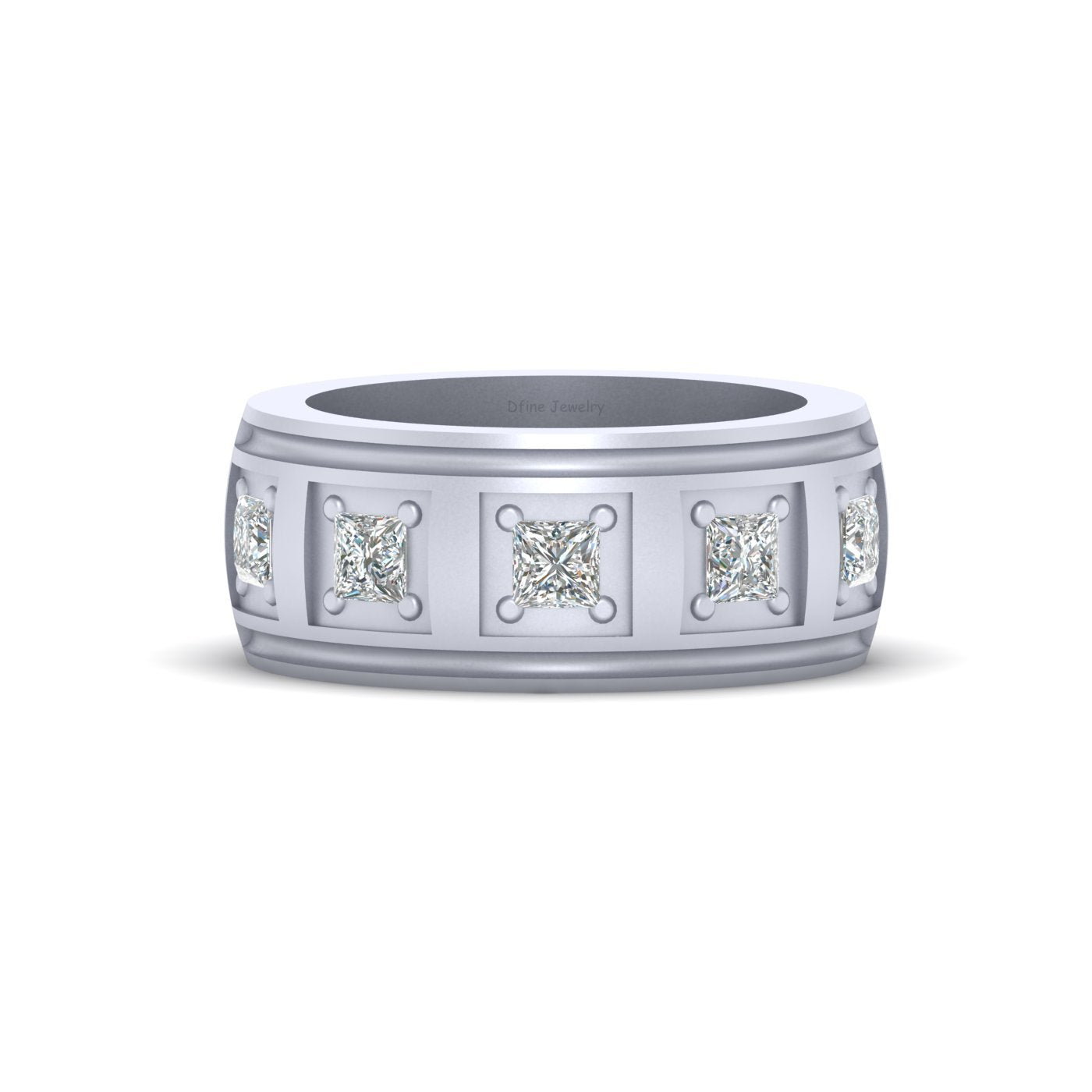 5 STONE DIAMOND WEDDING BAND