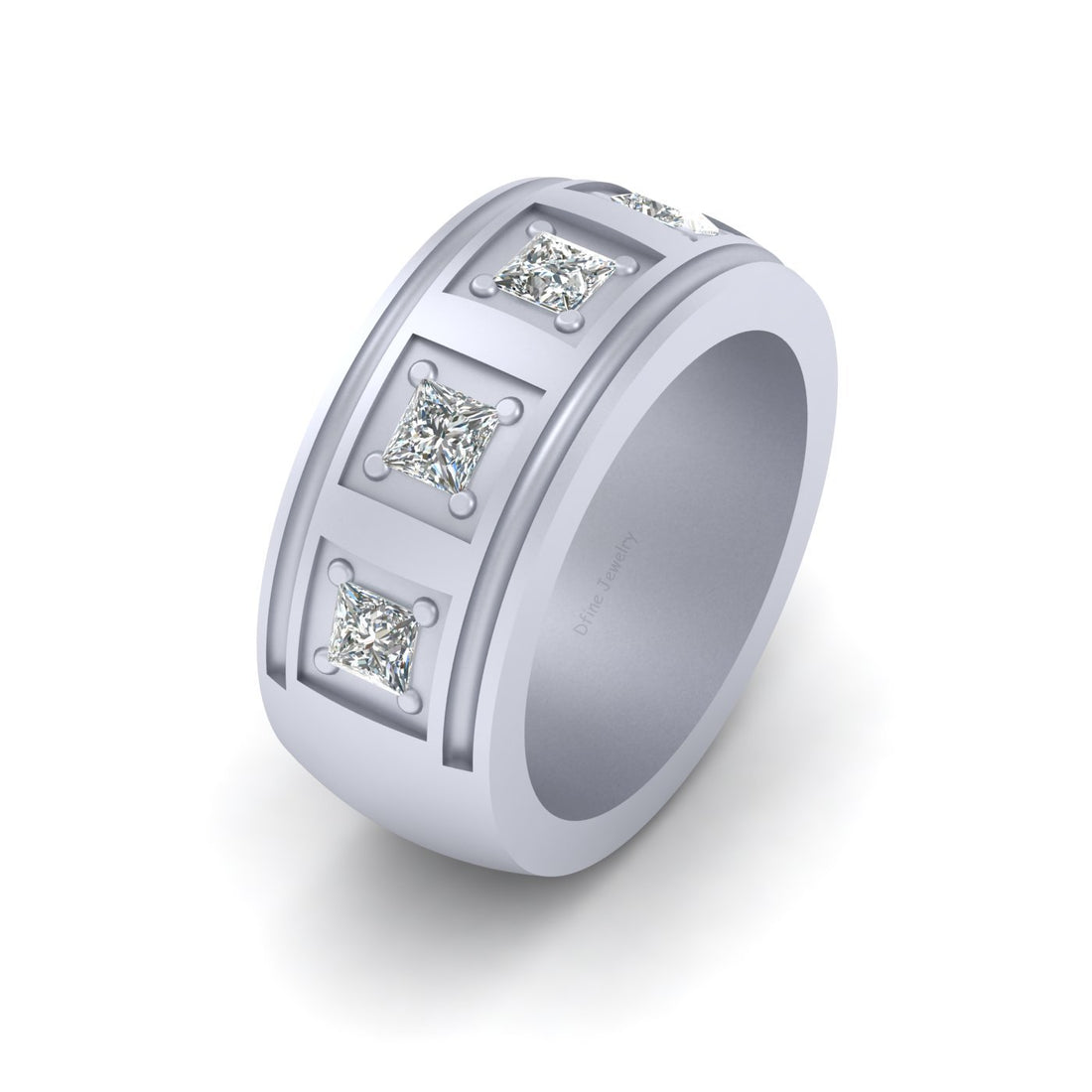 5 STONE DIAMOND WEDDING BAND