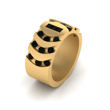 BLACK DIAMOND WEDDING BAND FOR HER