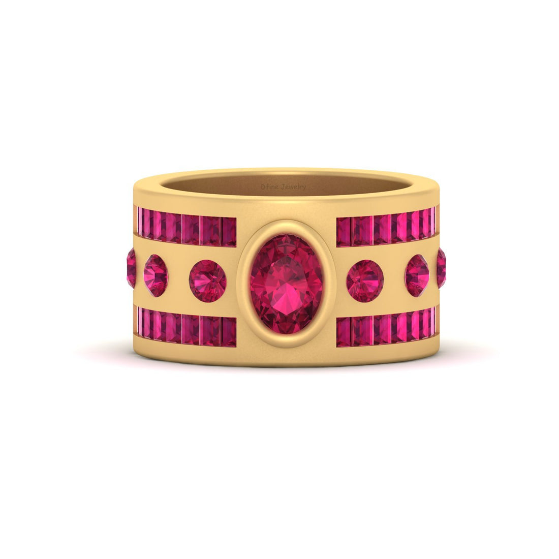 GOLD ENGAGEMENT BAND WOMENS