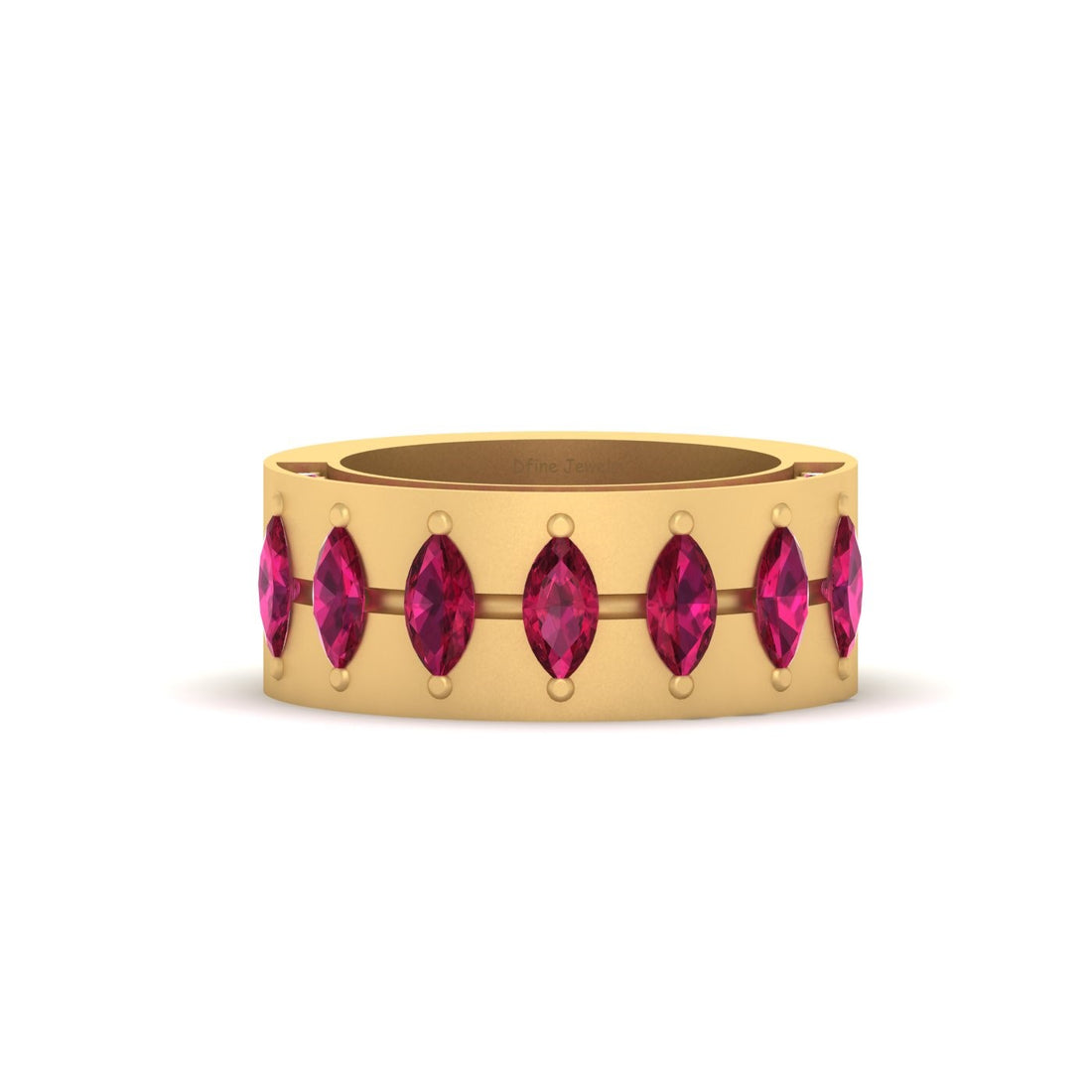 MARQUISE RUBY WEDDING BAND
