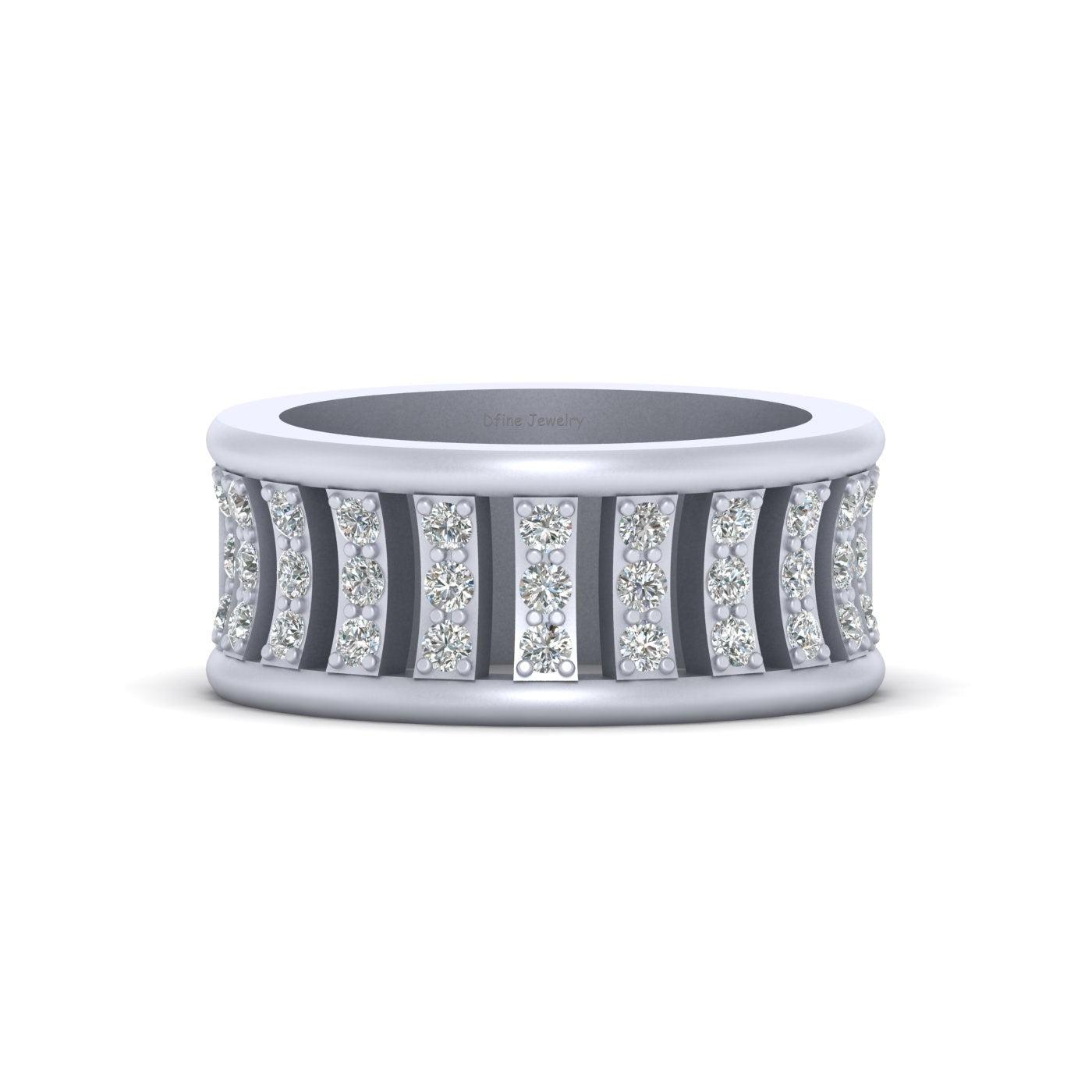 14K GOLD DIAMOND WEDDING BAND