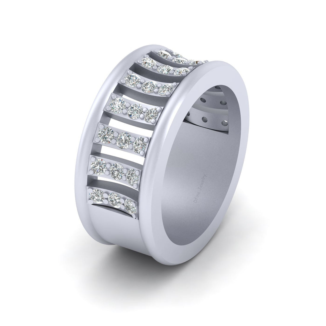 14K GOLD DIAMOND WEDDING BAND