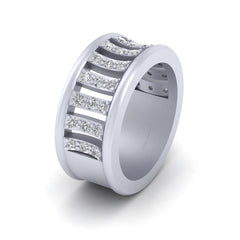 14k Gold Diamond Wedding Band For Womens Engagement Band For Her