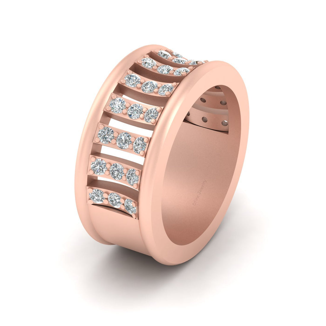 14K GOLD DIAMOND WEDDING BAND