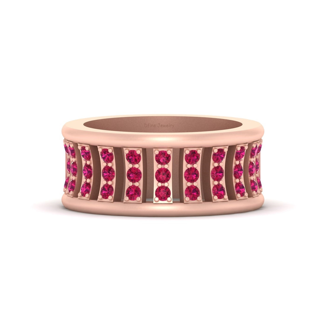 18K ROSE GOLD ENGAGEMENT BAND