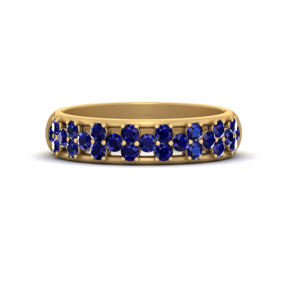 SAPPHIRE WEDDING BAND FOR HER