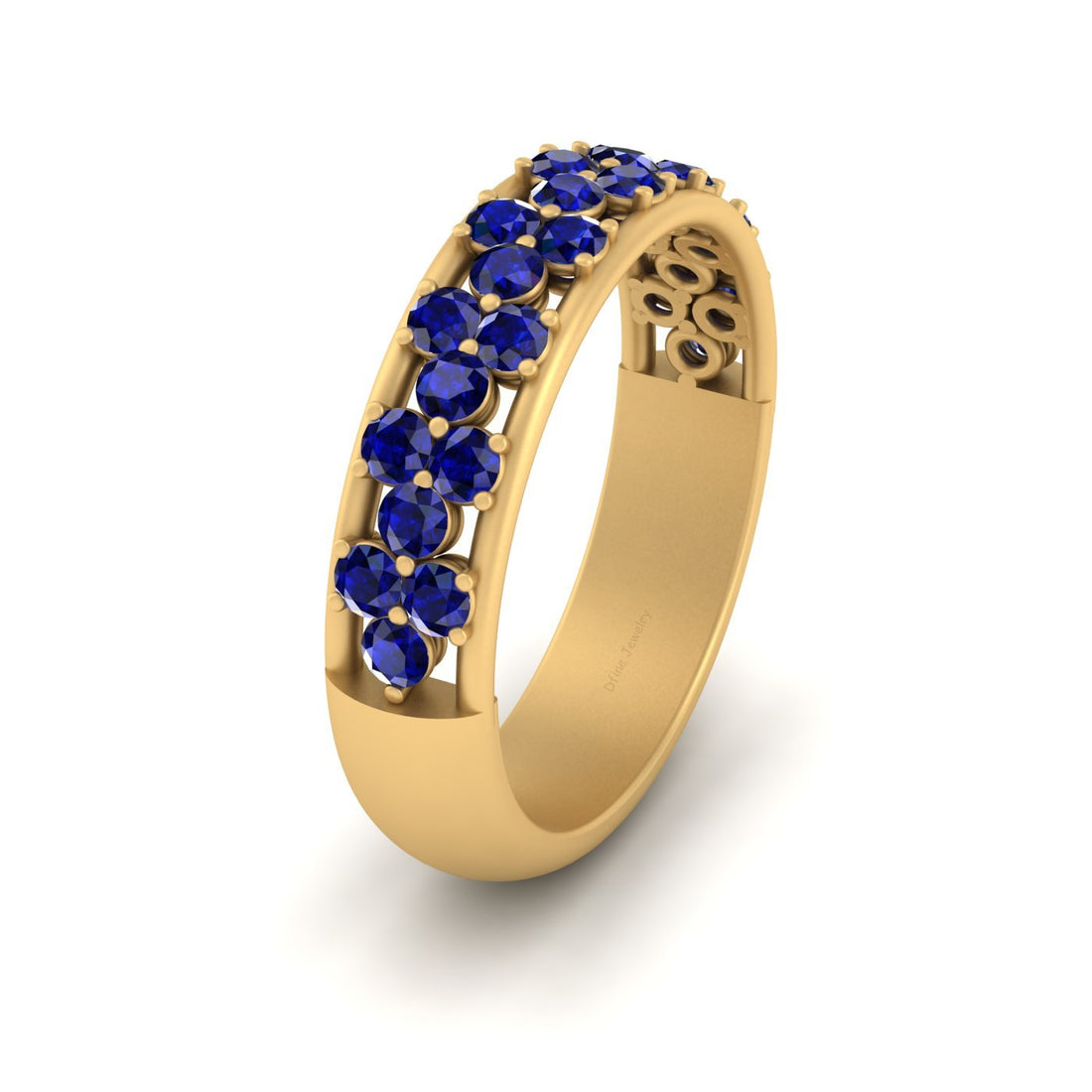 SAPPHIRE WEDDING BAND FOR HER
