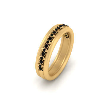 Gold Engagement Band For Her