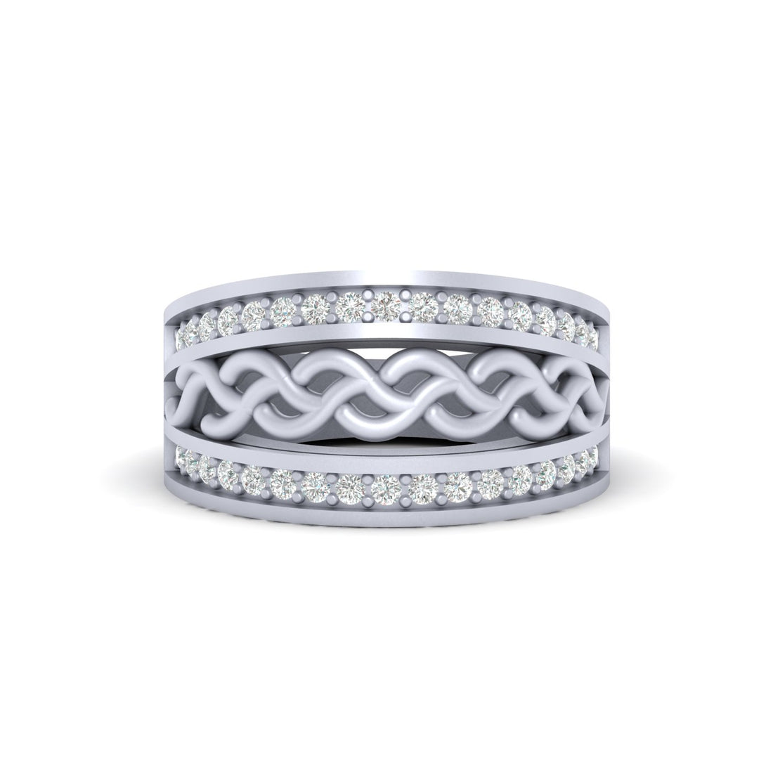 WHITE DIAMOND WEDDING BAND