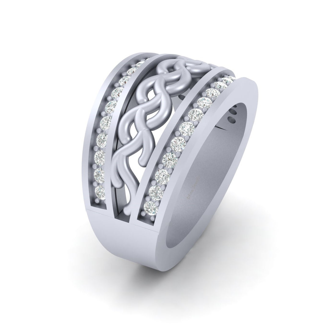 WHITE DIAMOND WEDDING BAND