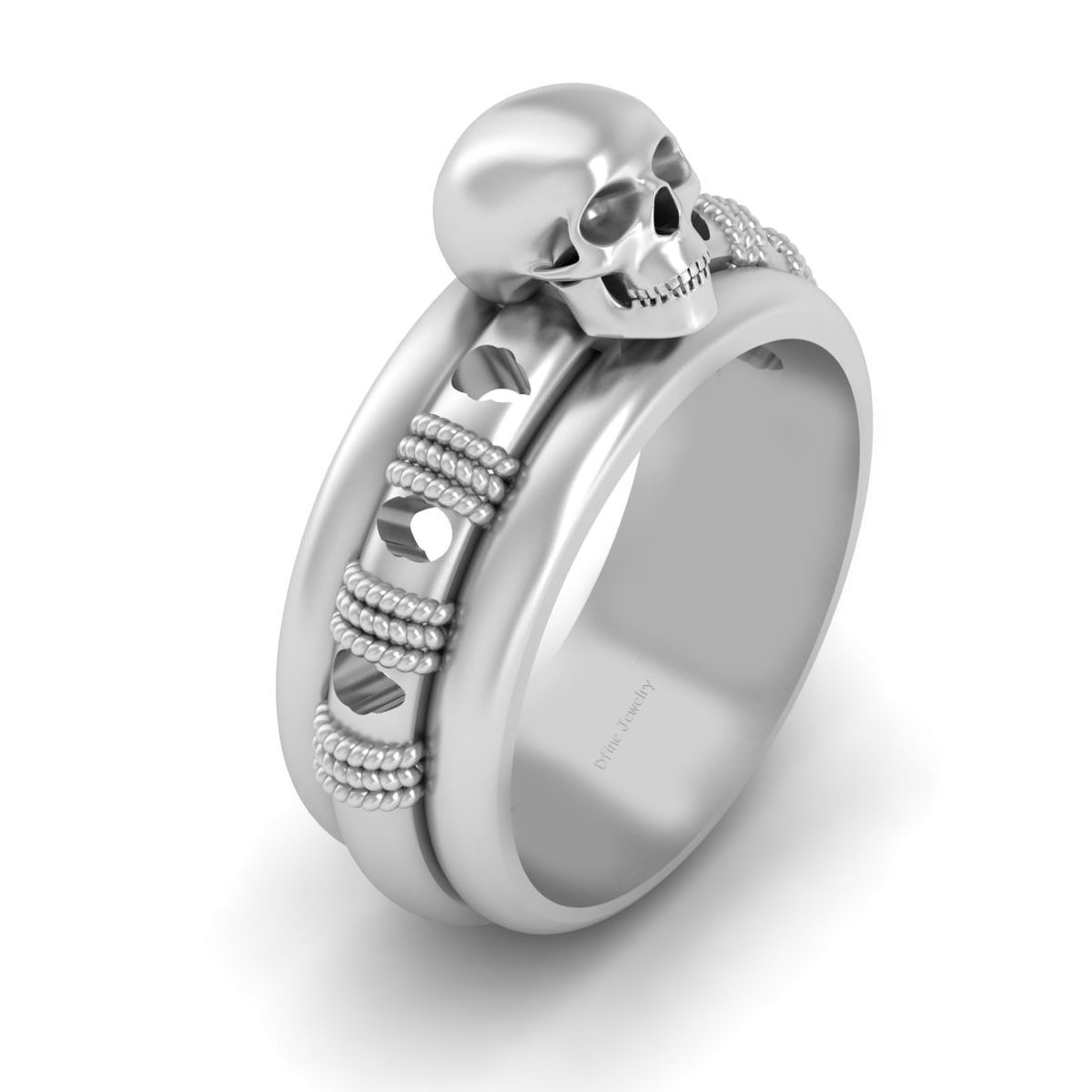 Biker Skull Ring For Men