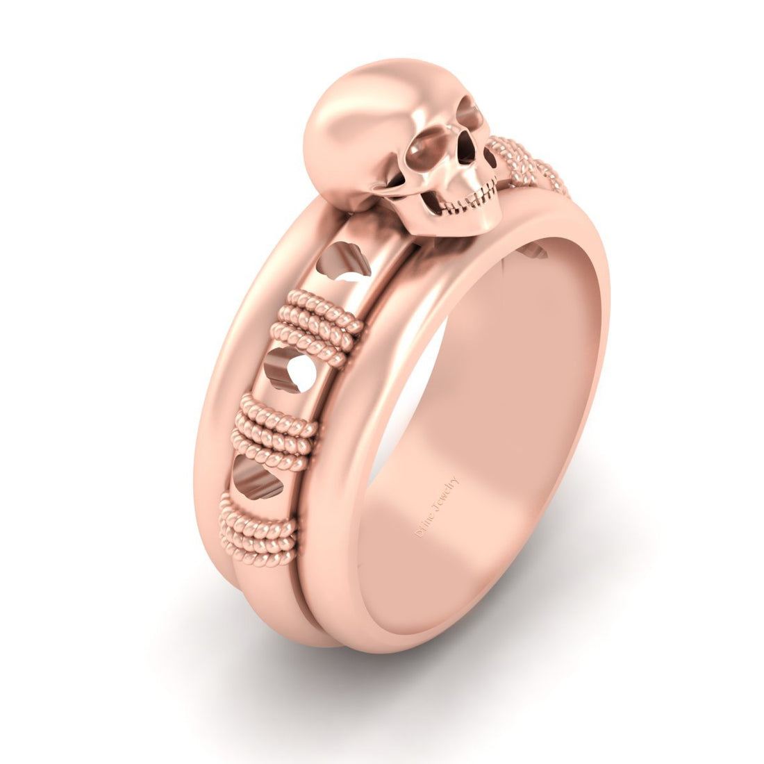 Biker Skull Ring For Men