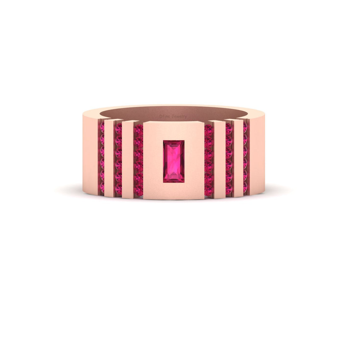 RUBY ENGAGEMENT BAND FOR HER