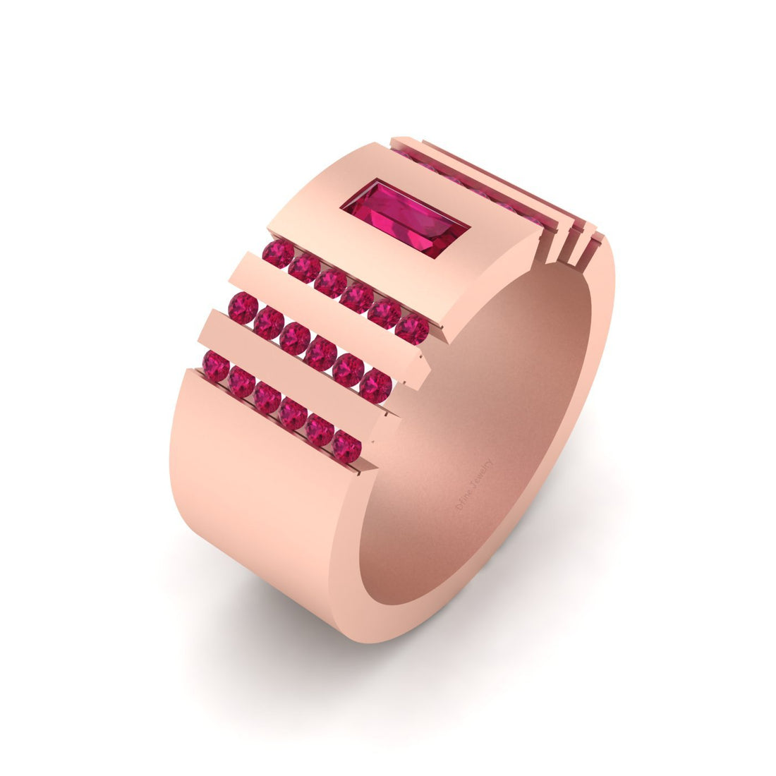 RUBY ENGAGEMENT BAND FOR HER