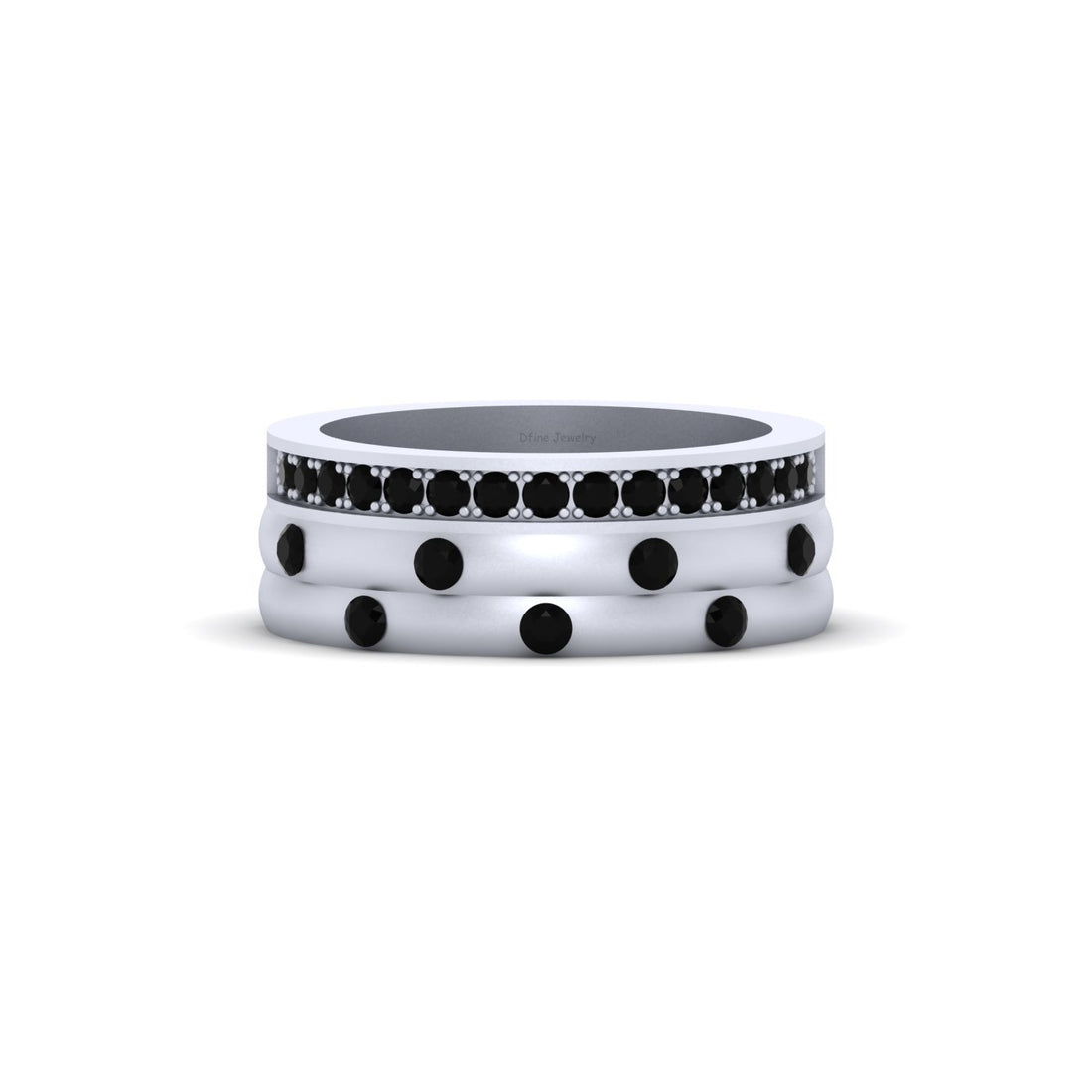SOLID WHITE GOLD WEDDING BAND