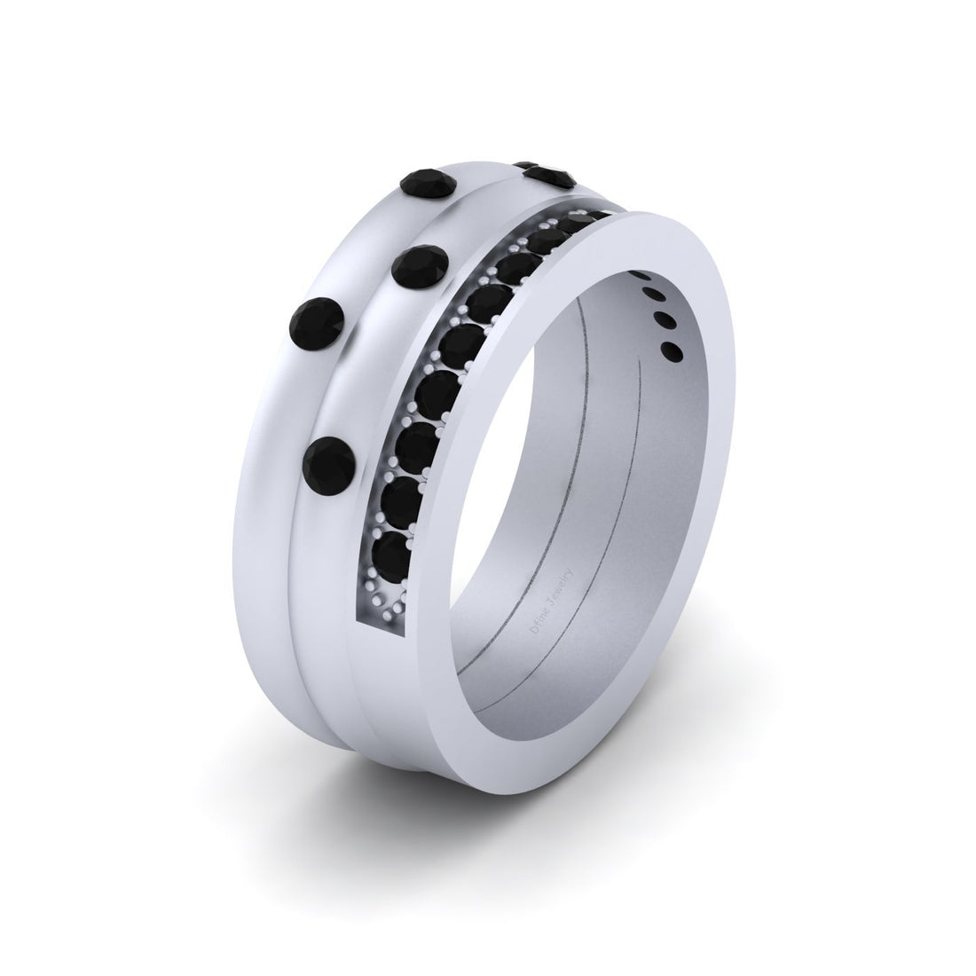 SOLID WHITE GOLD WEDDING BAND